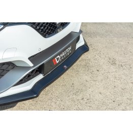 Накладка сплиттер на передний бампер Вар2 на Renault Megane IV RS